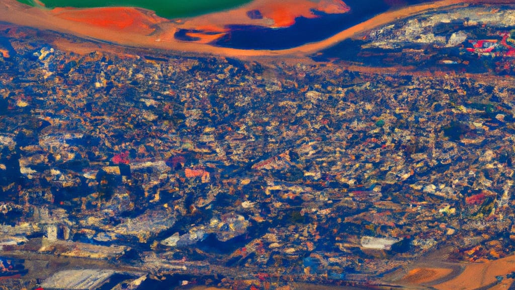 Prosser, Washington painted from the sky