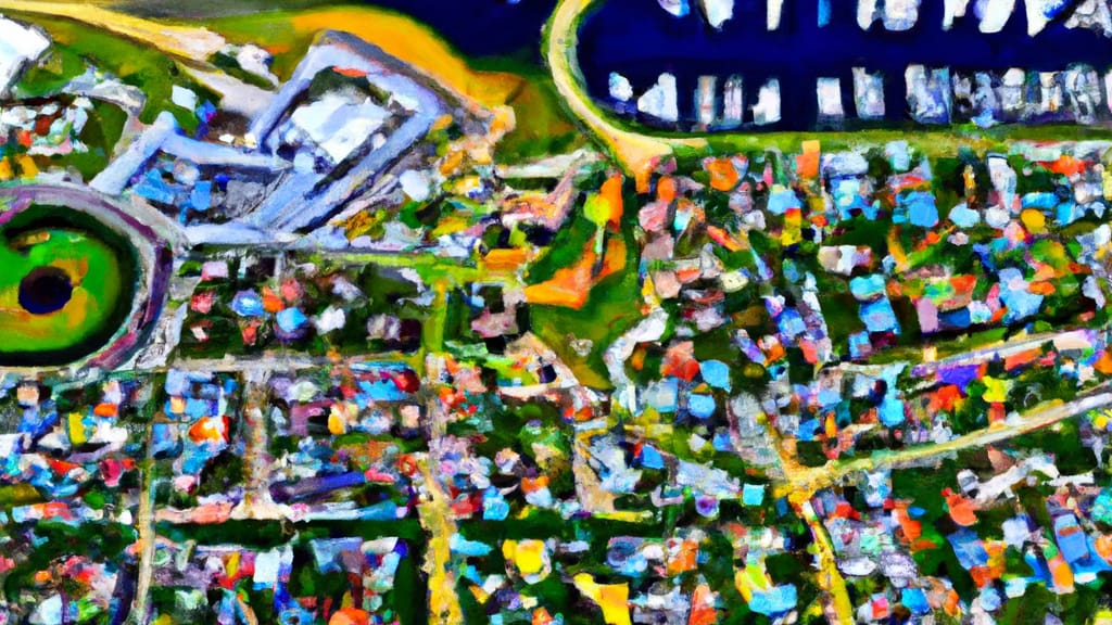 Punta Gorda, Florida painted from the sky