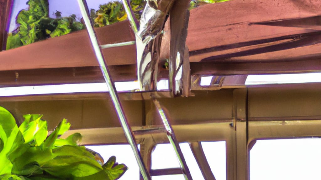 Man climbing ladder on Lahaina, Hawaii home to replace roof