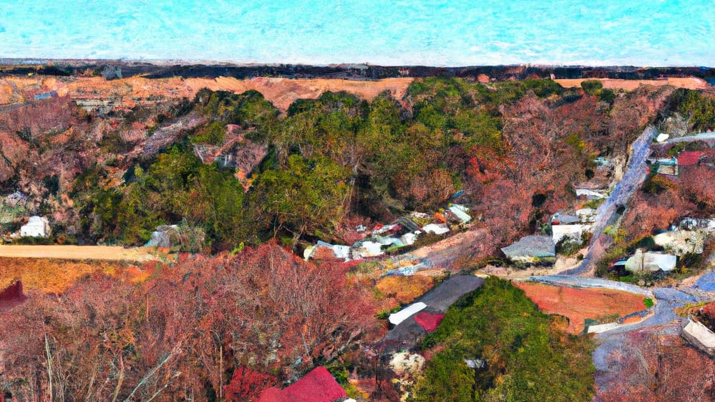 Smithfield, North Carolina painted from the sky