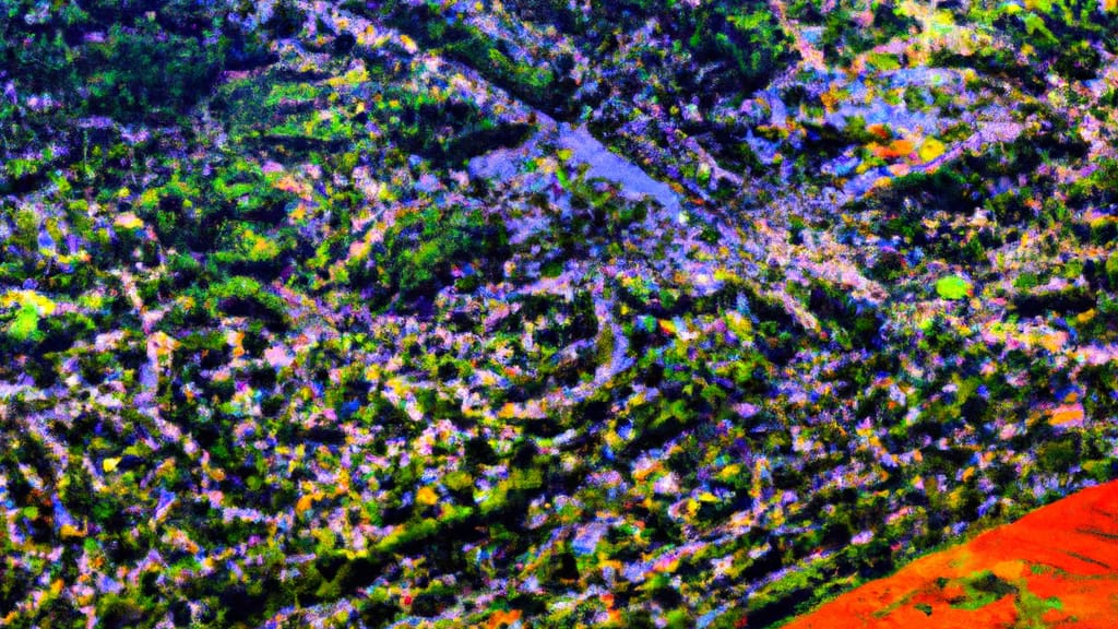 Somers, New York painted from the sky