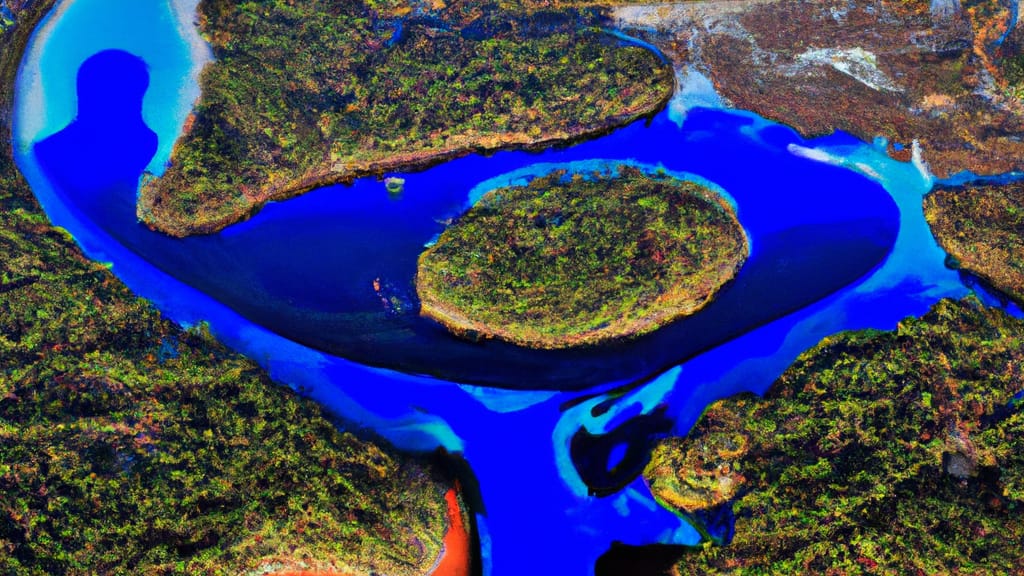 Spring Lake, North Carolina painted from the sky