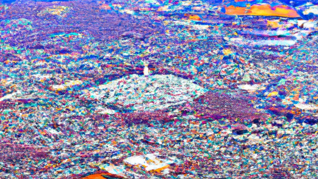 Springfield, New Jersey painted from the sky