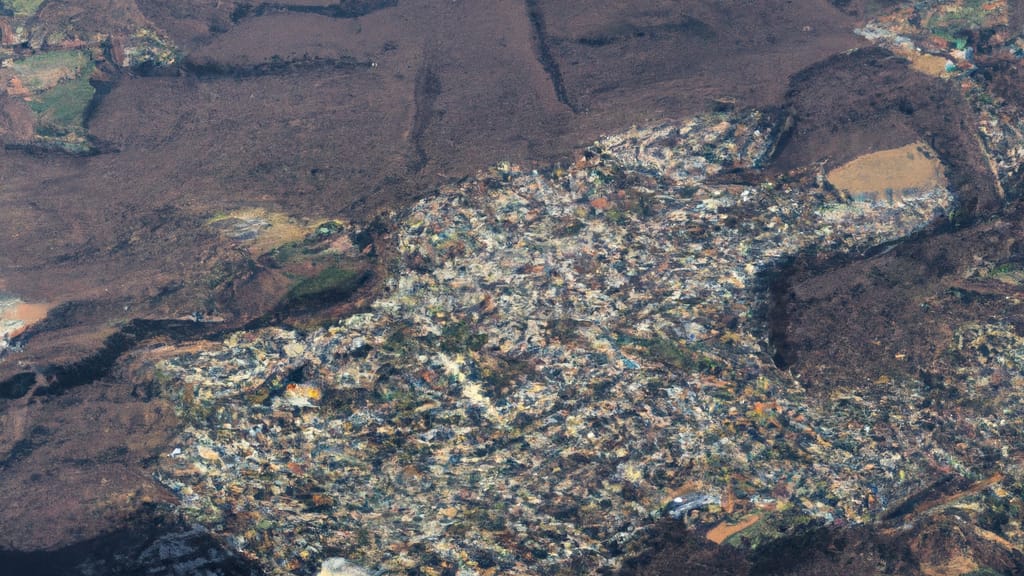 Sunbury, Pennsylvania painted from the sky