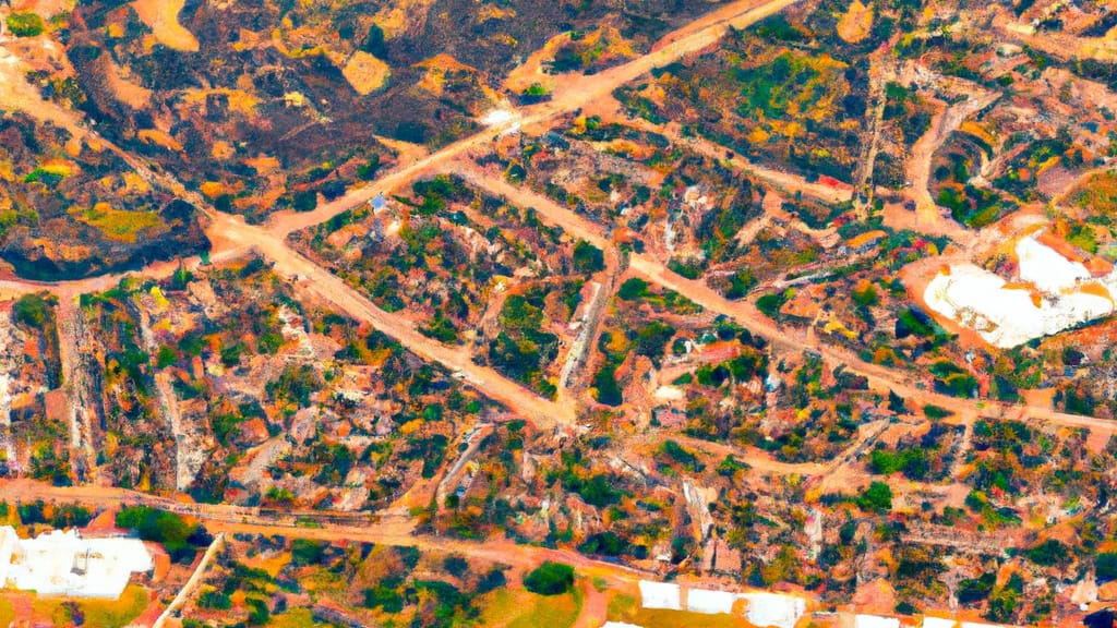 The Colony, Texas painted from the sky