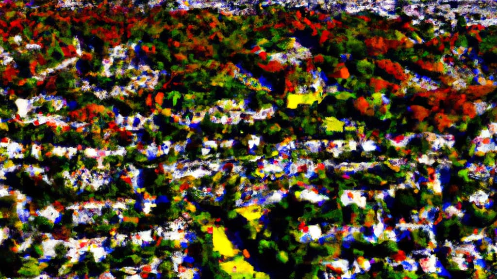 Tuckahoe, New York painted from the sky