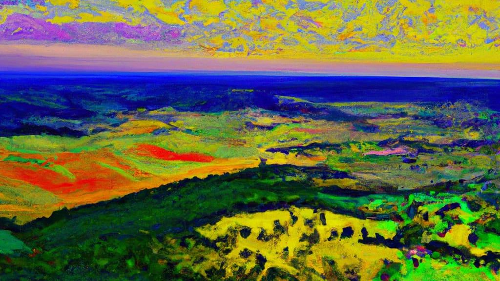 Valley, Alabama painted from the sky