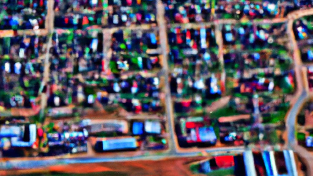Vernon, Texas painted from the sky