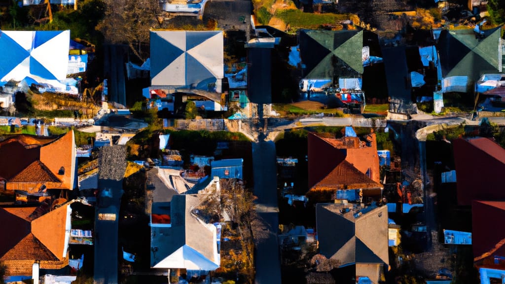 Villas, New Jersey painted from the sky