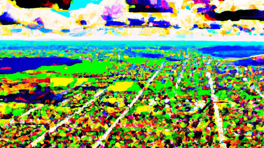Westland, Michigan painted from the sky