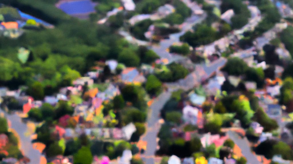 Wharton, New Jersey painted from the sky