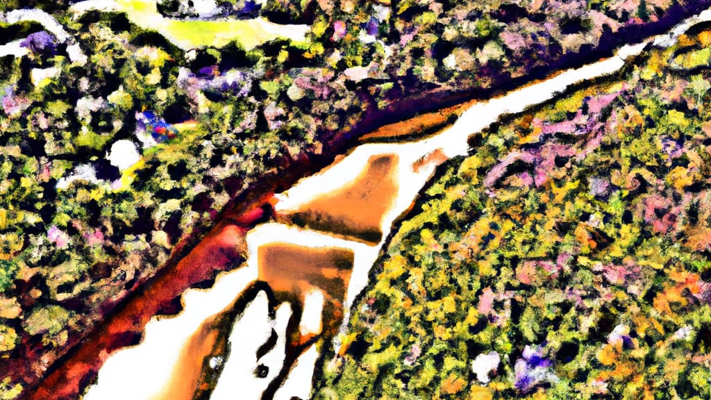 Apple Creek, Ohio painted from the sky