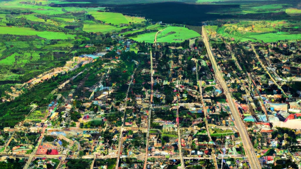 Argyle, Minnesota painted from the sky