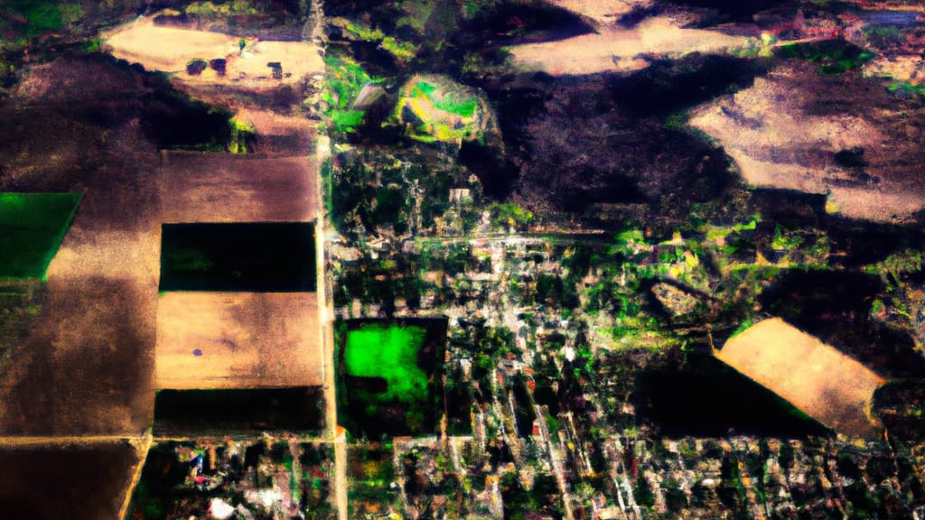 Brookshire, Texas painted from the sky