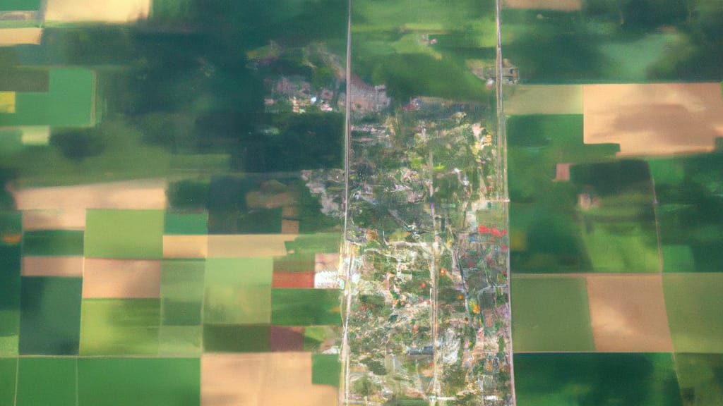 Carlock, Illinois painted from the sky