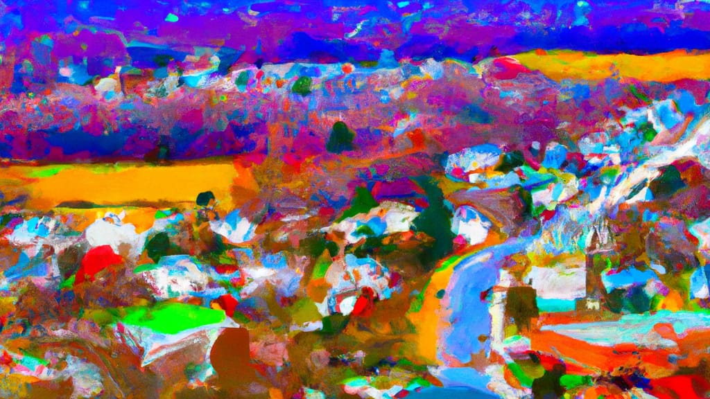 Churchville, Maryland painted from the sky