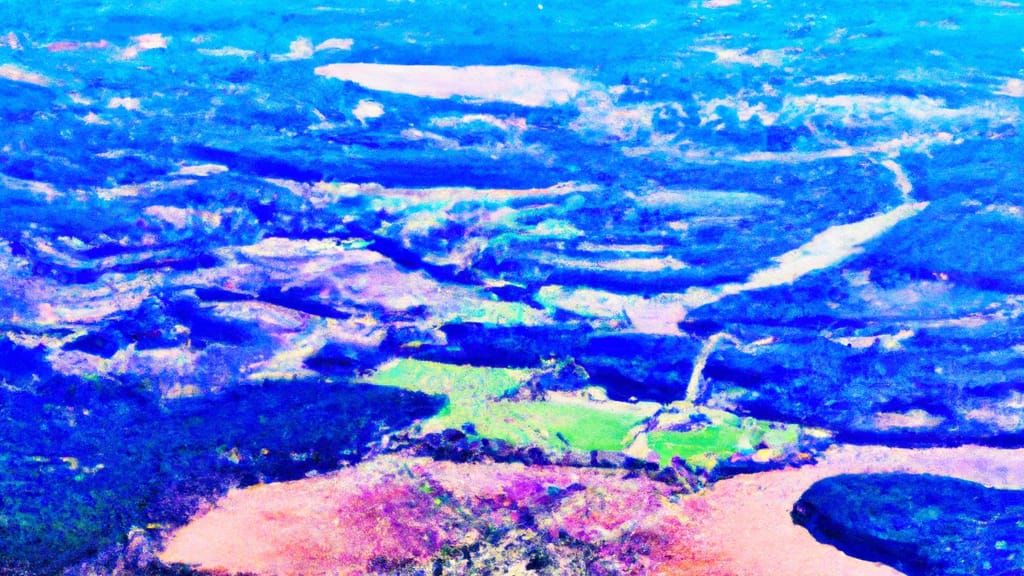 Colt, Arkansas painted from the sky