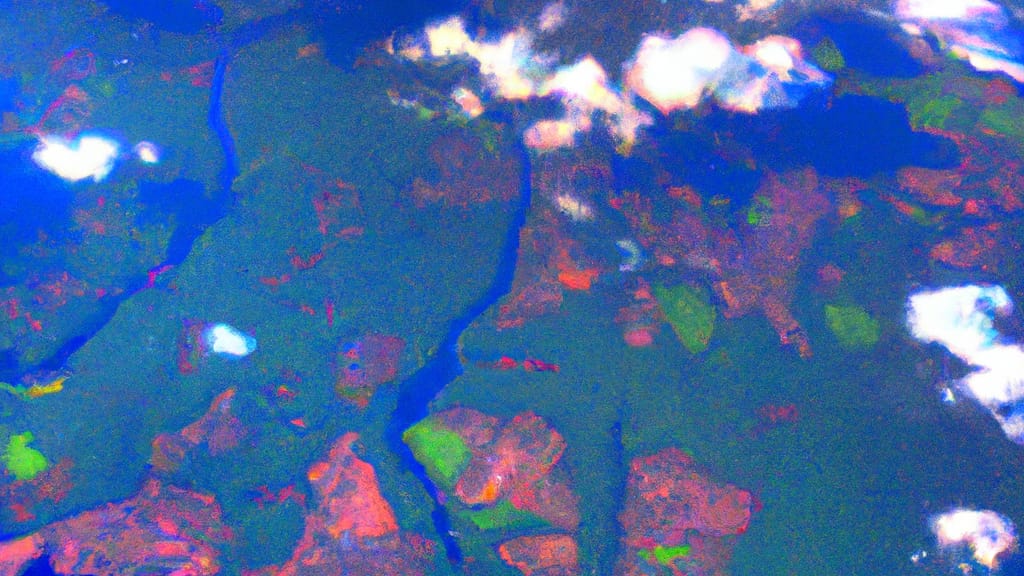 Dalmatia, Pennsylvania painted from the sky