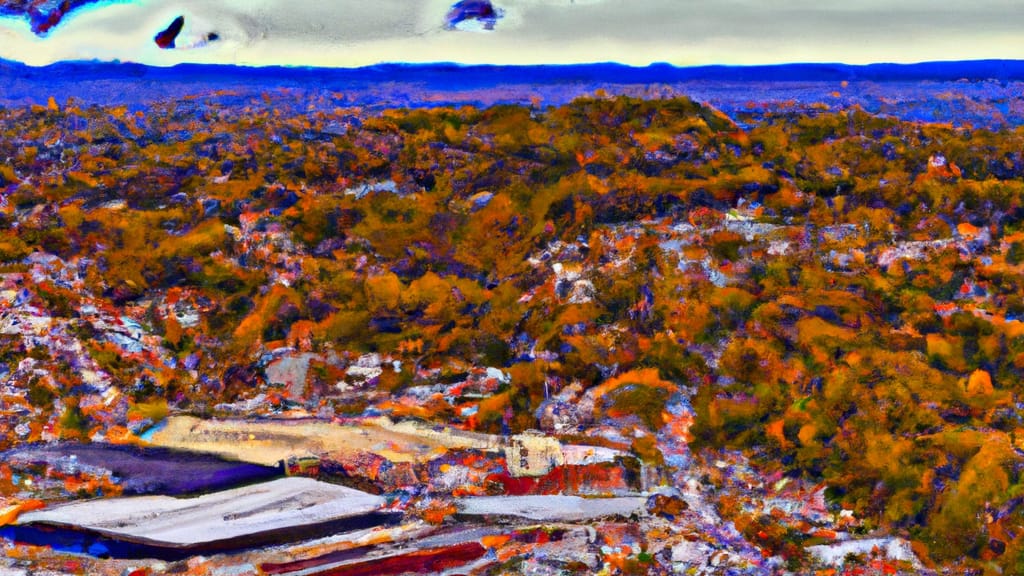 Decatur, Tennessee painted from the sky