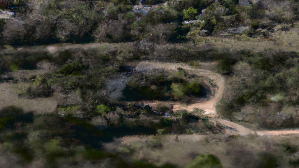 Dripping Springs, Texas painted from the sky