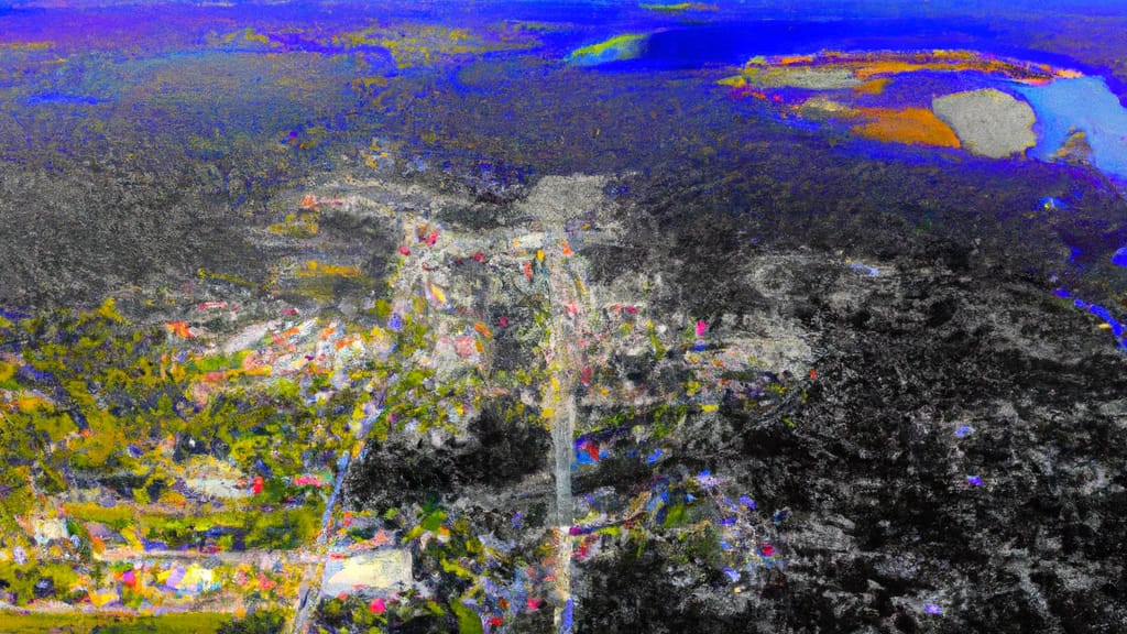 Elkton, Florida painted from the sky