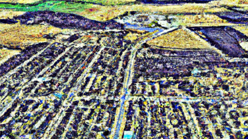 Fairfax, Minnesota painted from the sky