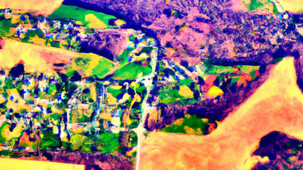 Fruitland, Maryland painted from the sky