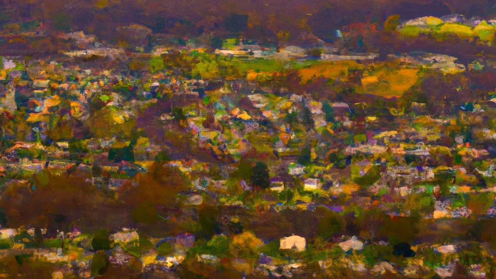 Hughesville, Maryland painted from the sky