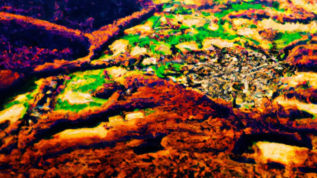 Huntingdon Valley, Pennsylvania painted from the sky