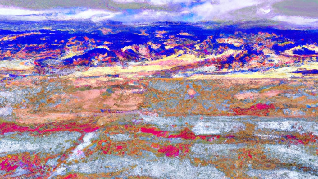 Indian Hills, Colorado painted from the sky