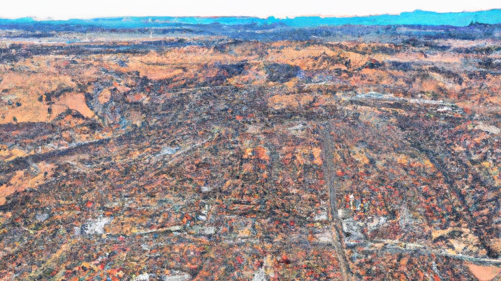 Lakewood, Colorado painted from the sky