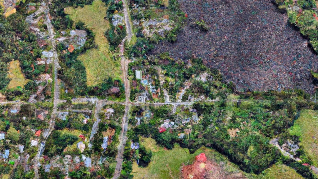 Lithia, Florida painted from the sky