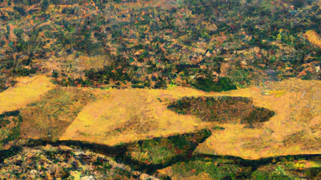 Loma Rica, California painted from the sky