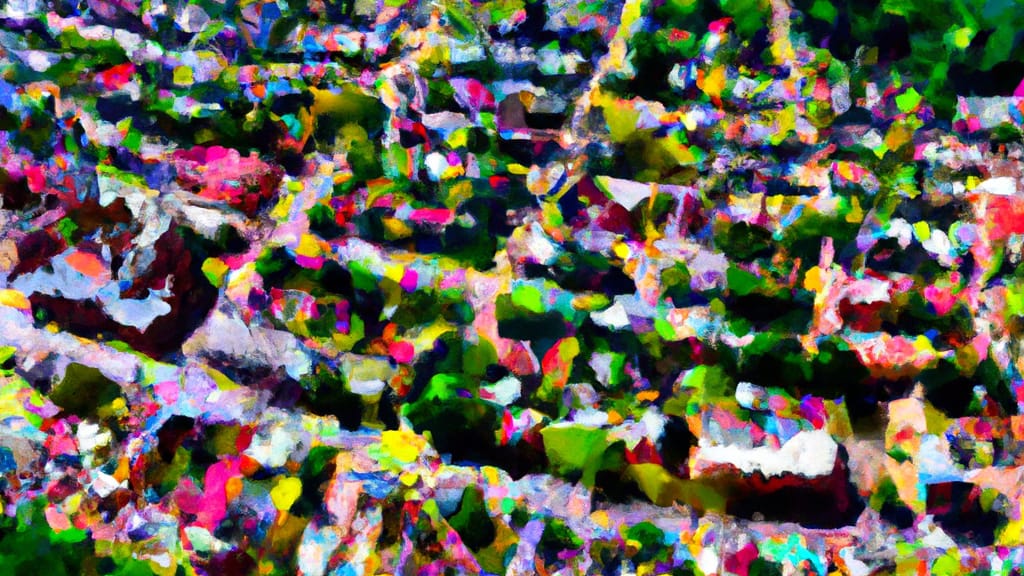 Mount Holly Springs, Pennsylvania painted from the sky