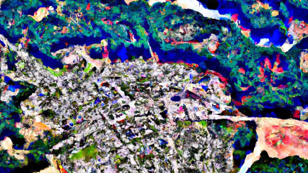Newton, Alabama painted from the sky