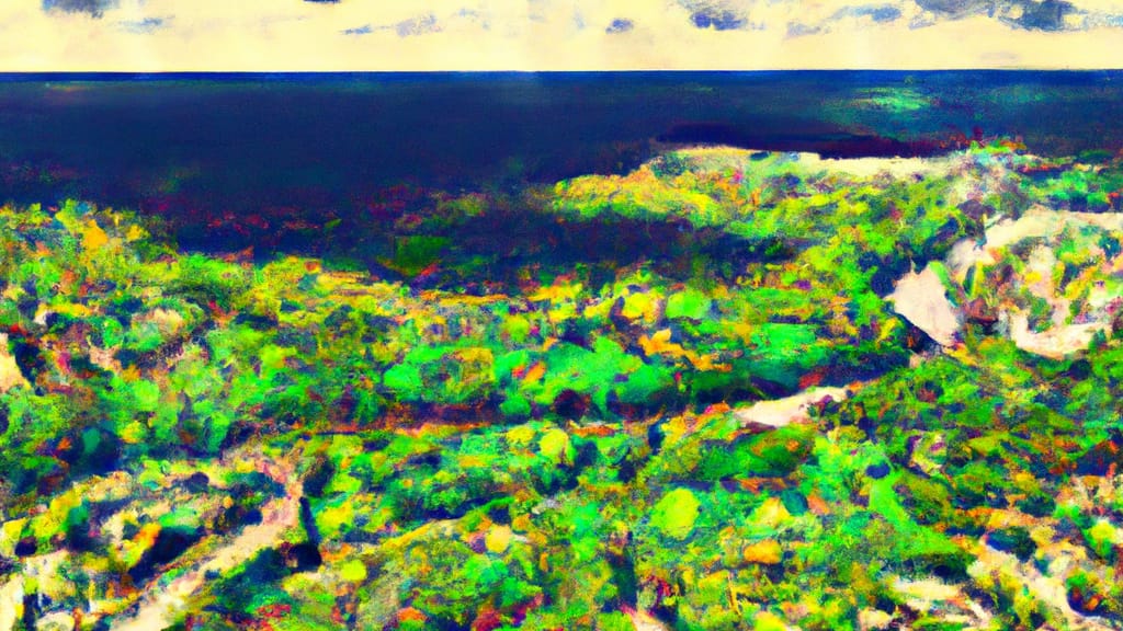 North Rose, New York painted from the sky