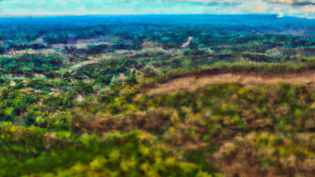 Pleasant View, Tennessee painted from the sky