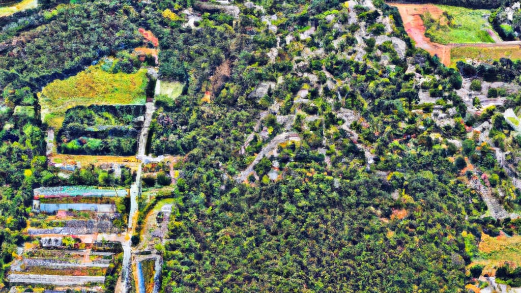 Riegelwood, North Carolina painted from the sky