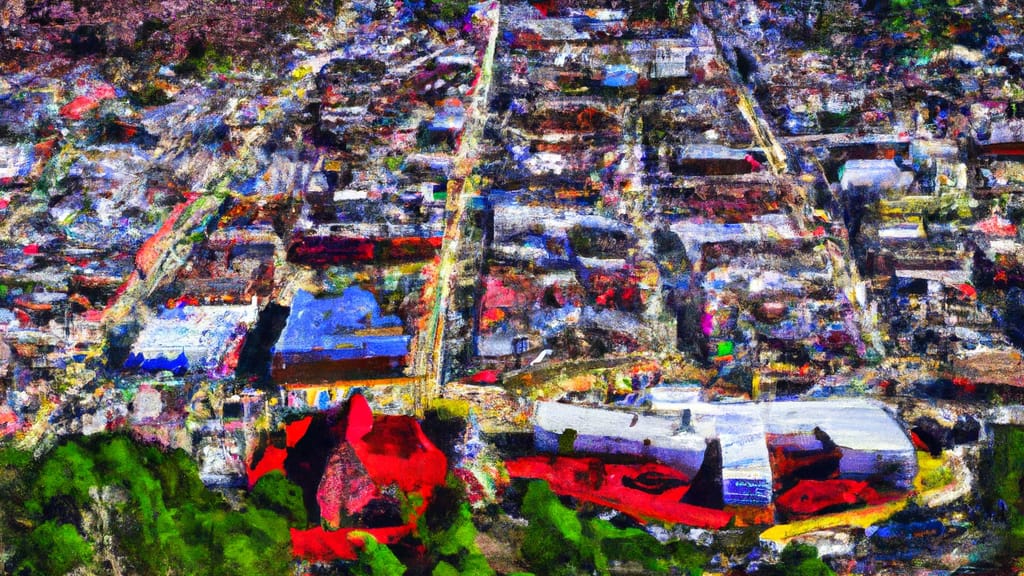 Semmes, Alabama painted from the sky