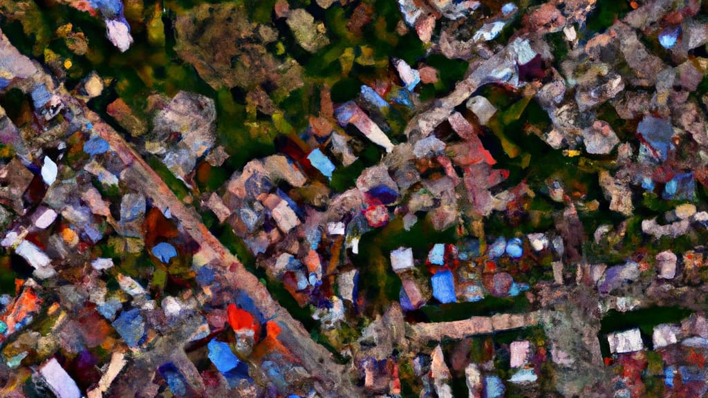 Wellford, South Carolina painted from the sky