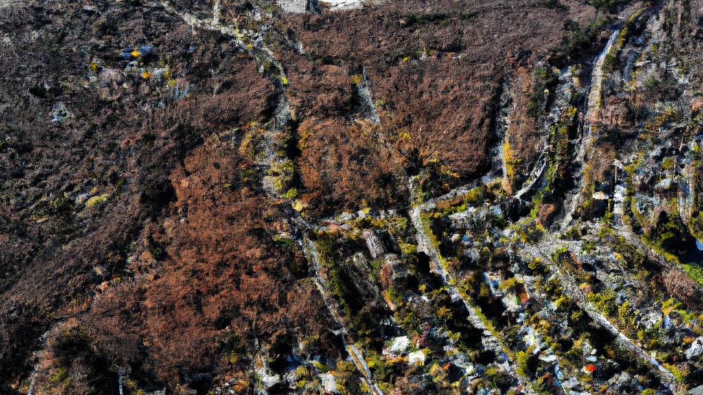 Westborough, Massachusetts painted from the sky