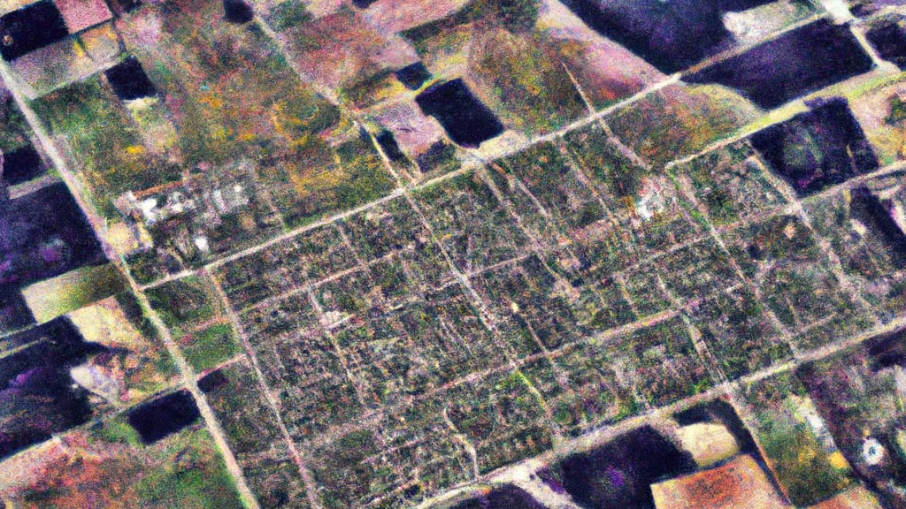 White Heath, Illinois painted from the sky