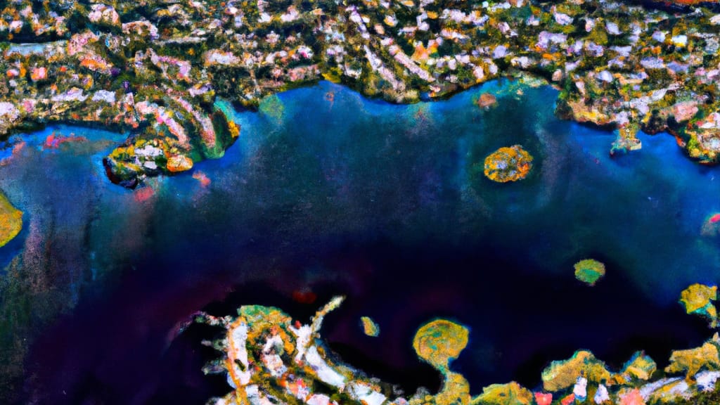 Windermere, Florida painted from the sky