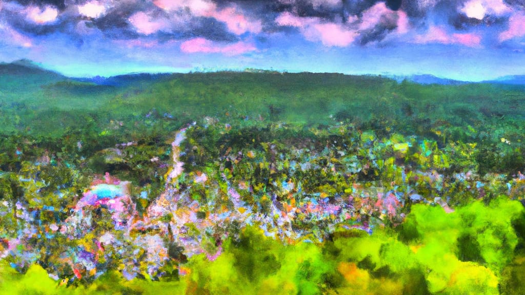 Wingdale, New York painted from the sky