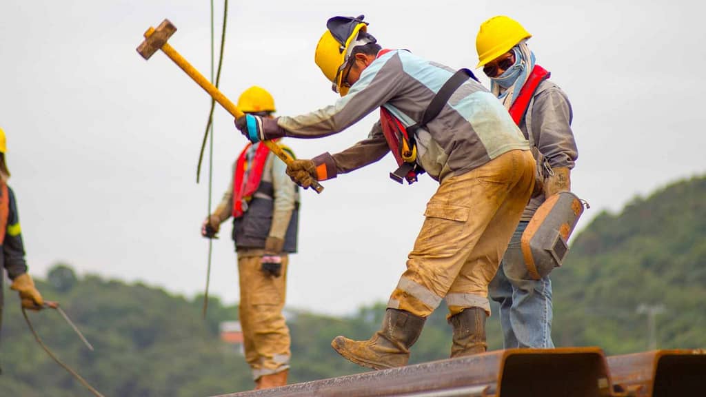 roofers from California roofing contractor working on metals