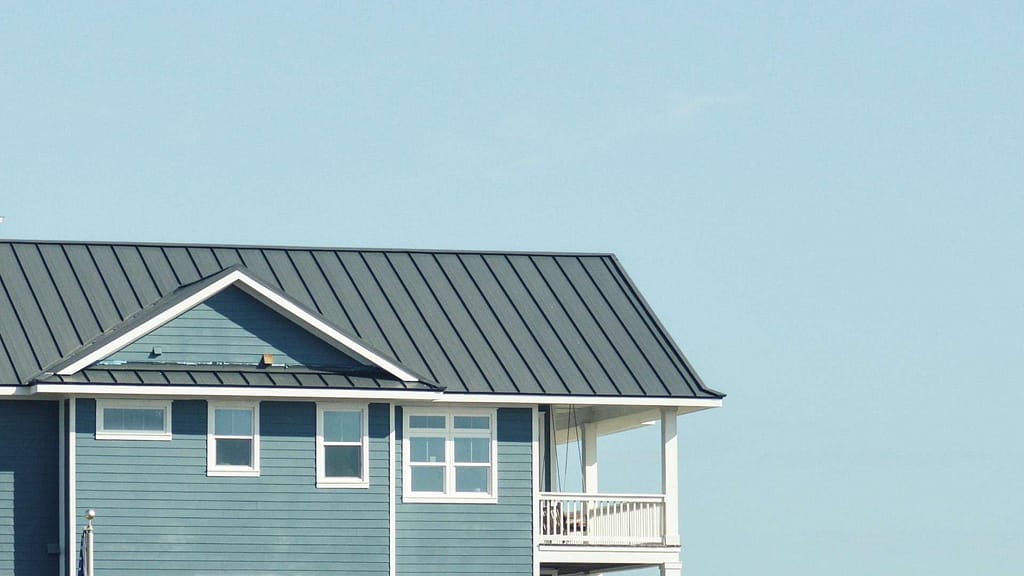 blue gray home roof scanned by Colorado roofing calculator
