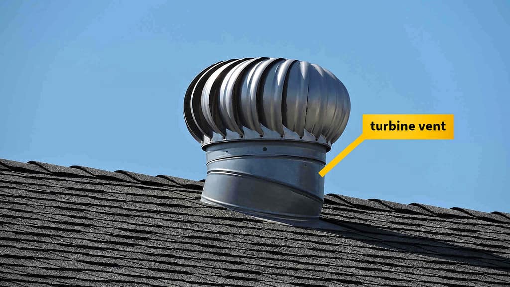 silver turbine roof vent