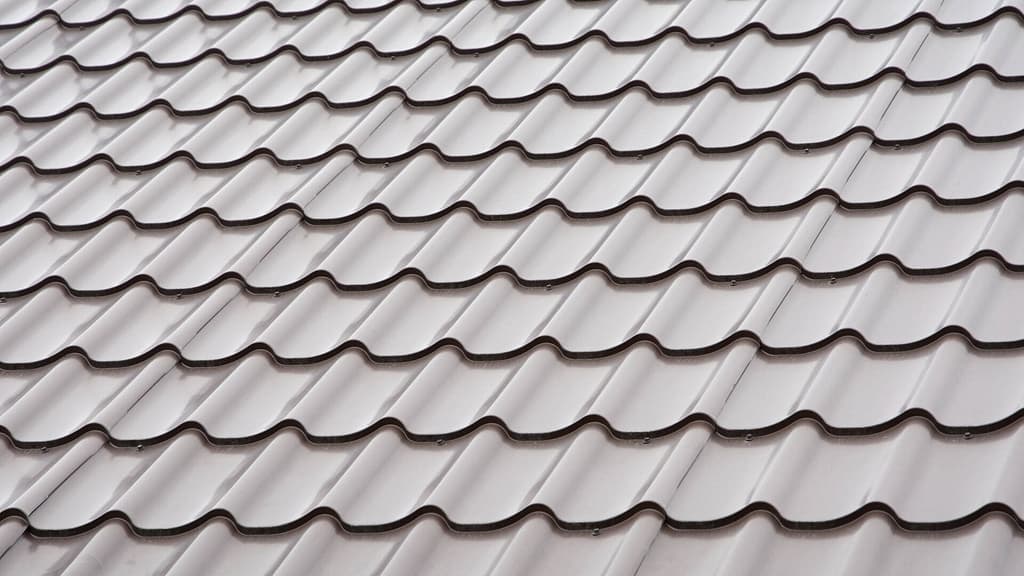 grey metal tile roof