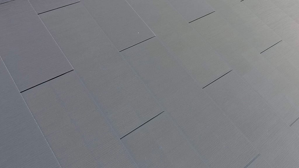 close up photo of tesla solar roof tiles