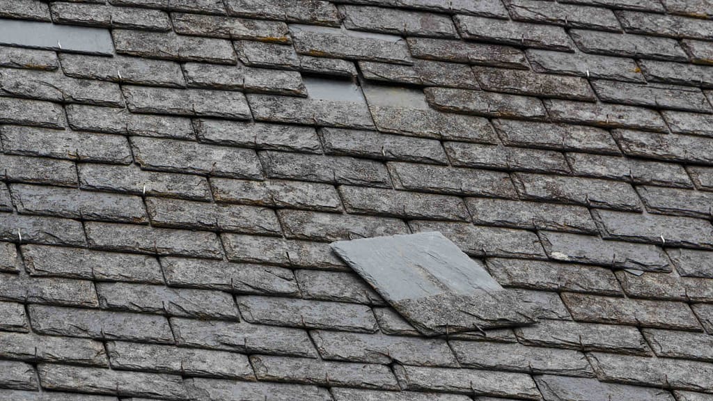 old slate roof